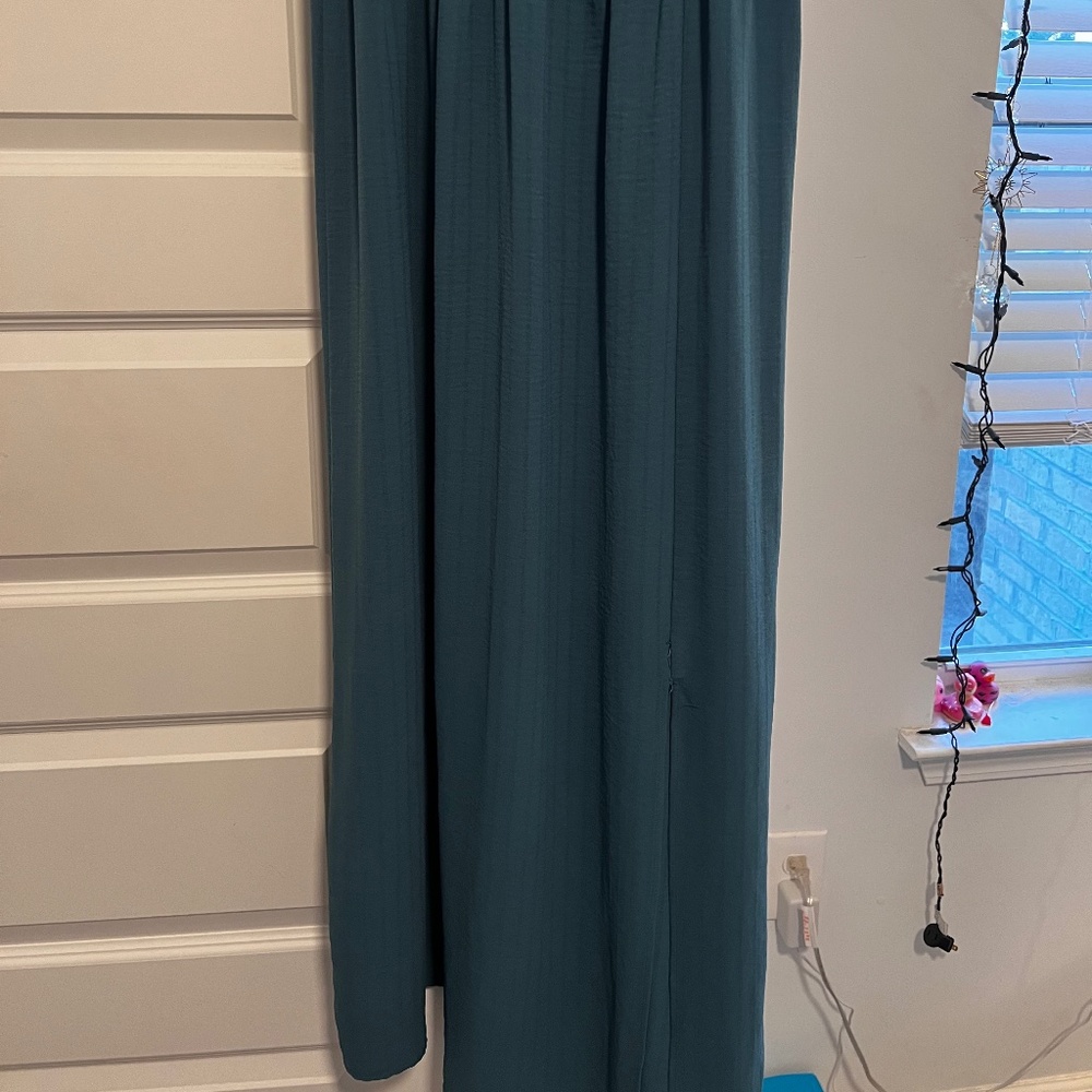 Inspired hearts teal dress